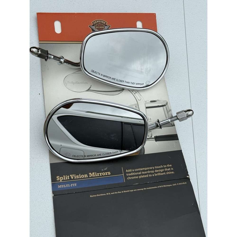 Genuine Harley Davidson Chrome Plated Split‎ Vision Side Mirror 92190-06